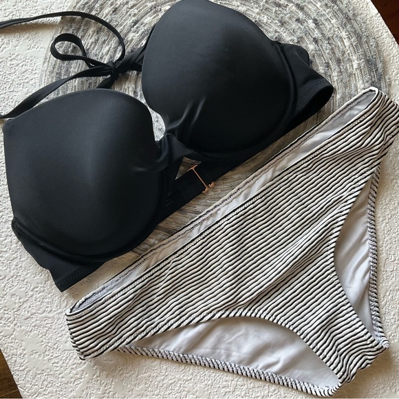 Shade & Shore Womens 2 Piece Bikini Bottoms Medium Top XS - Picture 2 of 5